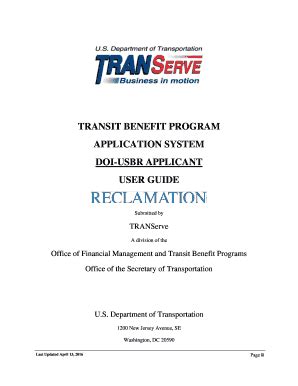 Transit Subsidy Benefit Program Guide 